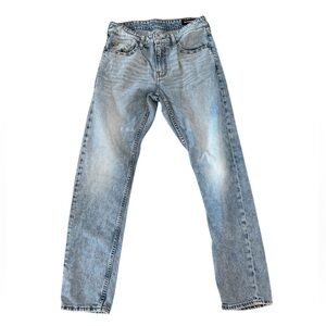 Bonobos Blue Straight Jeans Classic Denim Tence 30x 32 light wash‎